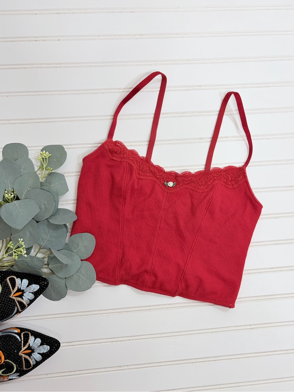 Colsie Thermal Camisole Crop Top